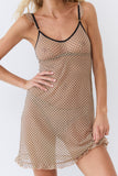 Nuisette froufrou tulle Pois noirs Esquisse lingerie