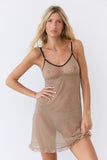Nuisette froufrou tulle Pois noirs Esquisse lingerie