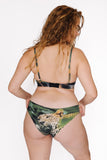 Jaguar Printed Cut out Triangle Bra