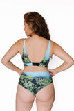 Jungle Lagoon Printed Wrap Over Bra