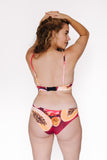 Papaya Printed Cut out Triangle Bra