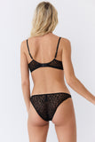 Brassière tulle Léopard velours Esquisse lingerie