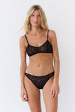 Brassière tulle Léopard velours Esquisse lingerie
