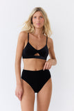 Triangle découpe velours Esquisse lingerie