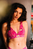 Esquisse lingerie Soutien-gorge cache-cœur - Fleurette orchidée