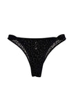 Tanga tulle Léopard velours Esquisse lingerie