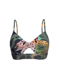 Jaguar Printed Cut out Triangle Bra