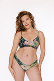 Jaguar Printed Cut out Triangle Bra