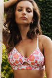 Pampa Printed Triangle Cut Out Bra