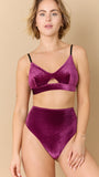 Esquisse lingerie Triangle Découpe Velours