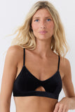 Triangle découpe velours Esquisse lingerie