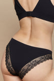 Pearl black panty with lace