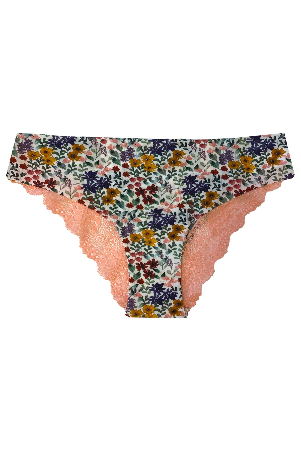 Culotte bande dentelle Violette corail Esquisse lingerie