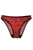 Culotte tulle Bandana rouge Esquisse lingerie