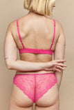 Triangle dentelle Hot Pink Esquisse lingerie