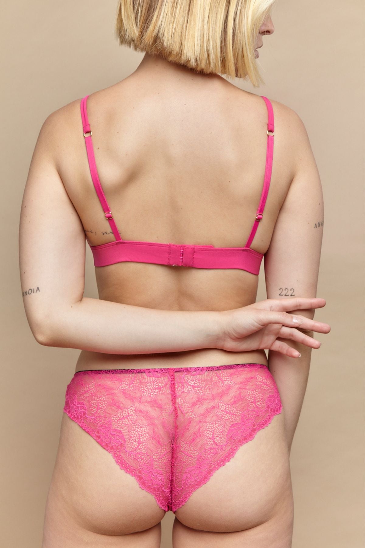 Culotte dentelle Hot pink Esquisse lingerie