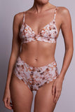 Esquisse lingerie Triangle Fleurs séchées