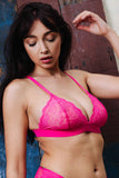 Triangle dentelle Hot Pink
